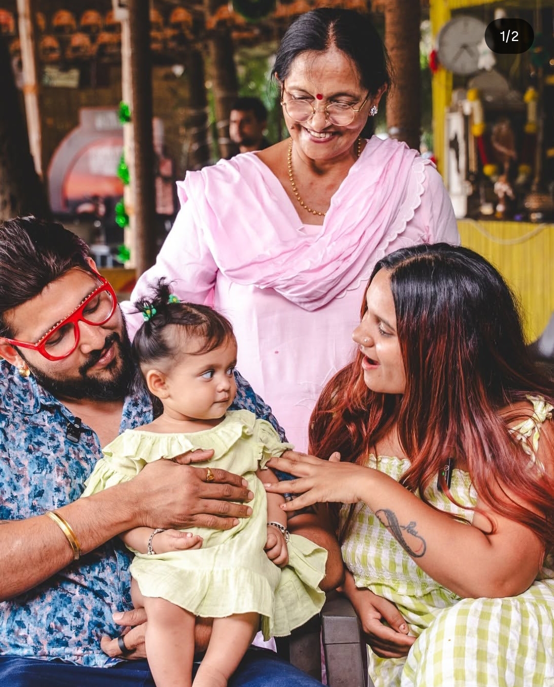 Family moments at Smita's
