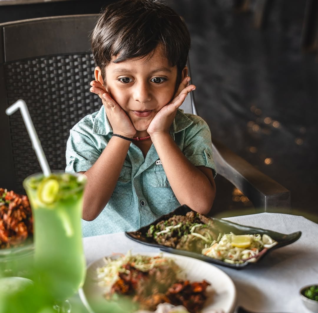 Happy little guest at Smita's